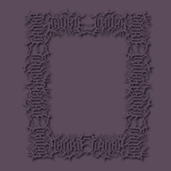 Frame, in the style of an ornament, Vector illustration eps 10, Art.