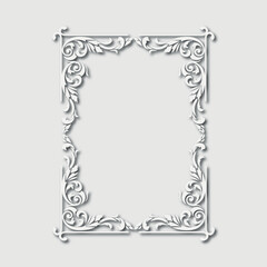 Frame, in the style of an ornament, Vector illustration eps 10, Art.