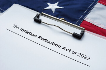 Papers with The inflation reduction act of 2022 and flag.