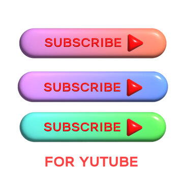 Subscribe button in YouTube, with a gradient