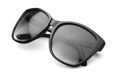 Tinted glasses on a white background