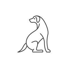 dog logo design template vector illustration