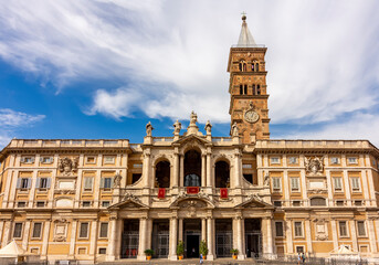 Fototapeta na wymiar Santa Maria Maggiore basilica in Rome, Italy