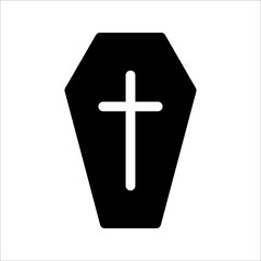 Tombstone icon, Tombstone linear style sign for mobile concept and web design, Halloween tombstone outline vector icon, Symbol, logo illustration, Vector graphics, on white background.