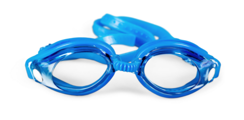 Glasses for swimming isolated on a white background