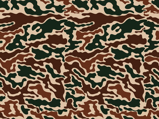
Fashionable military camouflage pattern, vector texture, textile seamless pattern