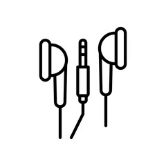 earphone icon design vector template