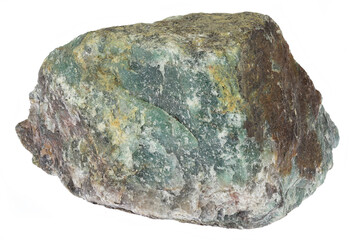 aventurine from Brazil isolated on white background