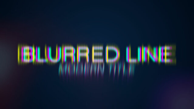 Blurred Line Text Reveal