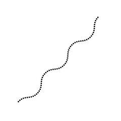 Naklejka premium dotted line