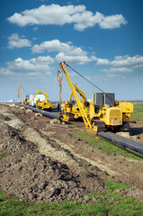 gas pipeline and machinery construction site petrochemical industry