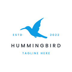 hummingbird logo design vector