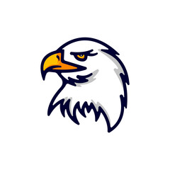 Eagle Head Logo Design Vector