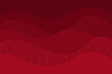 red gradient paper cut background with shimmers