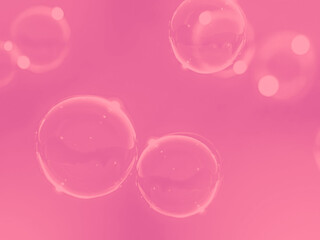 Beautiful abstract close up pink soap bubbles on white background, pink bubble texture, white glitter, love theme, love wallpaper, sweet celebrations, 