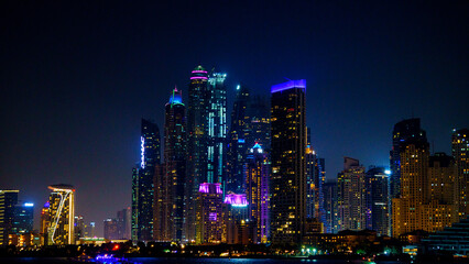 Dubai Towers skyline view