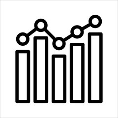 benchmark icon or button in flat style with long shadow, vector illustration isolated on white background.