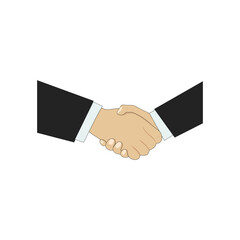 Obraz premium Realistic shake hands vector graphics