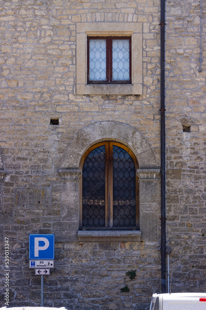 Wall mural Tipical windows of the Republic of San Marino