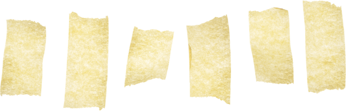 Pieces of masking tape