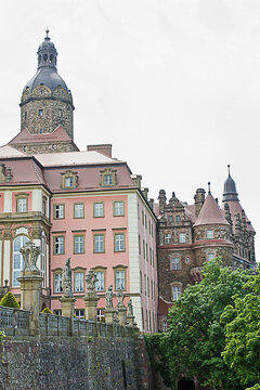 ancient 13th century castle Ksiach (F&uuml;rstenstein)  in Walbrzych, Poland