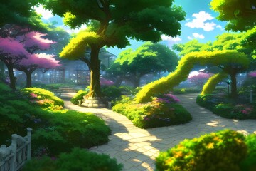 This fantasy backround is perfect to decorate your anime, manga or videogame project. This illustration can be also used in a photorealistic style, adding a touch of magical realism to a scene.