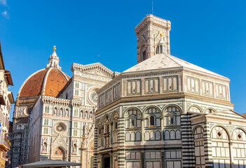 Cathedral of Saint Mary of the Flower (Cattedrale di Santa Maria del Fiore) or Duomo di Firenze, Florence, Italy