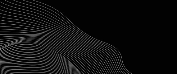 wave lines pattern smooth curve flowing dynamic background for concept of technology. cover background design line black curve. business background lines wave abstract stripe design