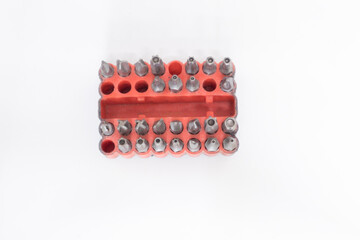 Naklejka premium assorted cordless screwdriver bits set