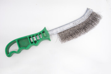 green handle rust removal wire brush