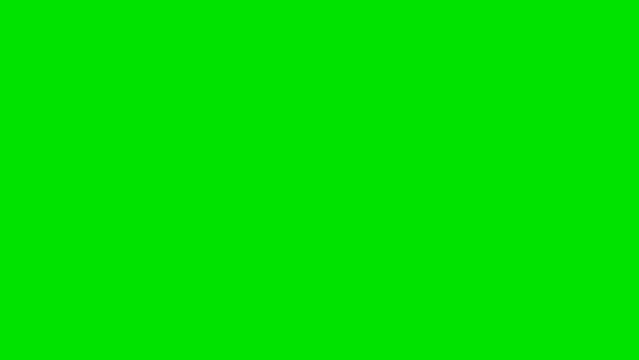 Unwrapping Santas Belly gift revealing a green screen - Stop Motion Animation. Chroma key.