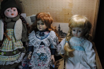 dolls in the shop
