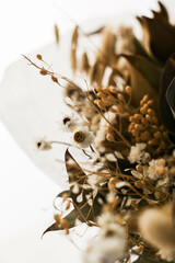 bouquet of dried aromatic flowers of different kinds