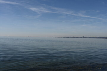clouds over the lake Constance in Austria