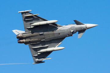 Avión militar de ala delta eurofighter typhoon