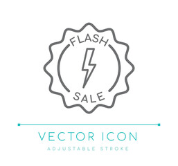 Flash Sale Line Icon