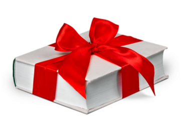 Book wrapped with a ribbon - isolated image