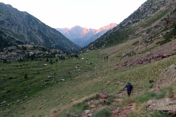 A long day of summer hiking in the Pyrenees with a bit of a scramble in the end. The summit is called Pica d'Estats.