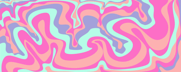 Wave y2k background for retro design. Liquid groovy marble pink background. Purple y2k pattern in modern style pink. Psychedelic retro wave wallpaper.