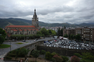 Naklejka premium Church in the city of Bilbao
