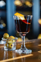 tasty cocktail in the bar