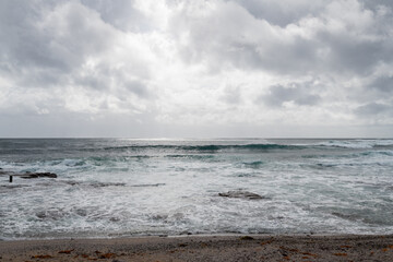 Shellharbour Beach, New South Wales, Coastline and Crashing Waves