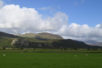 landscape with mountains