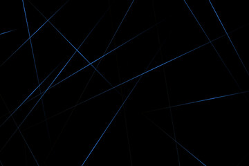 Abstract black with blue lines, triangles background modern design. Vector illustration EPS 10.