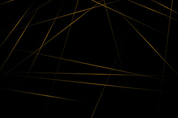 Abstract black with gold lines, triangles background modern design. Vector illustration EPS 10.