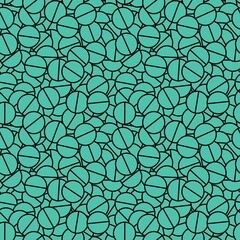 Medicine pills seamless cartoon pattern for wrapping paper and linens and clothes print and linens and fabrics
