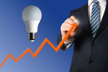 Electricity and power supply prices going up. Energy crisis.