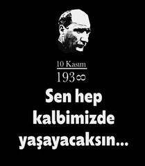 10 November Mustafa Kemal Ataturk Death Day concept idea vector. Text translate: 10 November 1938, you'll always live in our hearts. Design can be used as social media post, website banner, poster.