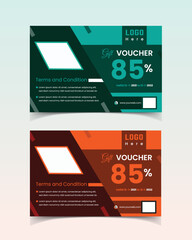 Modern Gift voucher template