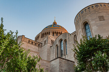 Fototapeta na wymiar Majestic Dome, Catholic University, Washington, DC USA, Washington, District of Columbia